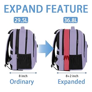 Eapandable backpack
