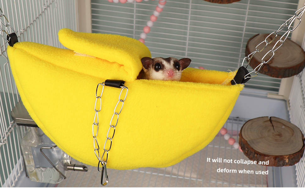 Sugar Glider Banana Hammock Pouch for Cage Accessories and