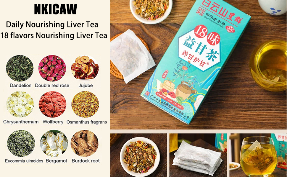 Daily Liver Nourishing Tea, 18 Flavors Liver Care Tea(18 Different Herbs Daily Liver Nourishing Tea, 18 Flavors Liver Care Tea(18 Different Herbs
