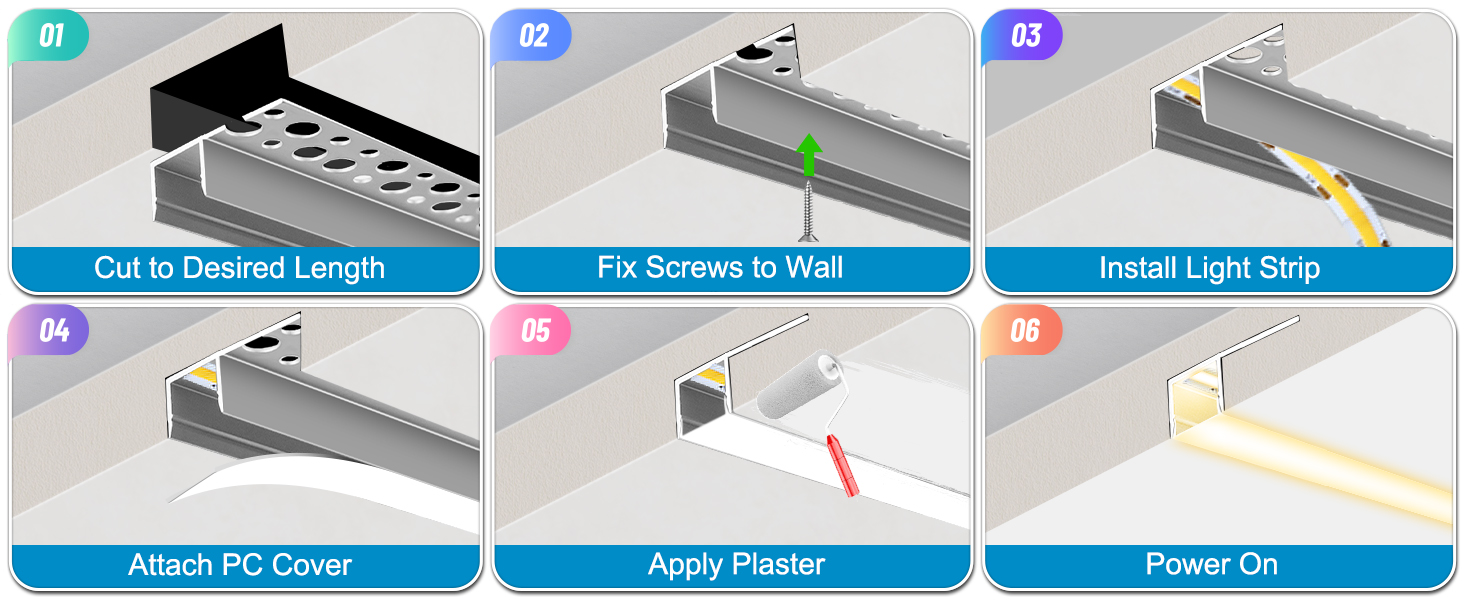Sequence of instructional diagrams showing installation steps with arrows and highlighted components, similar to technical assembly instructions.