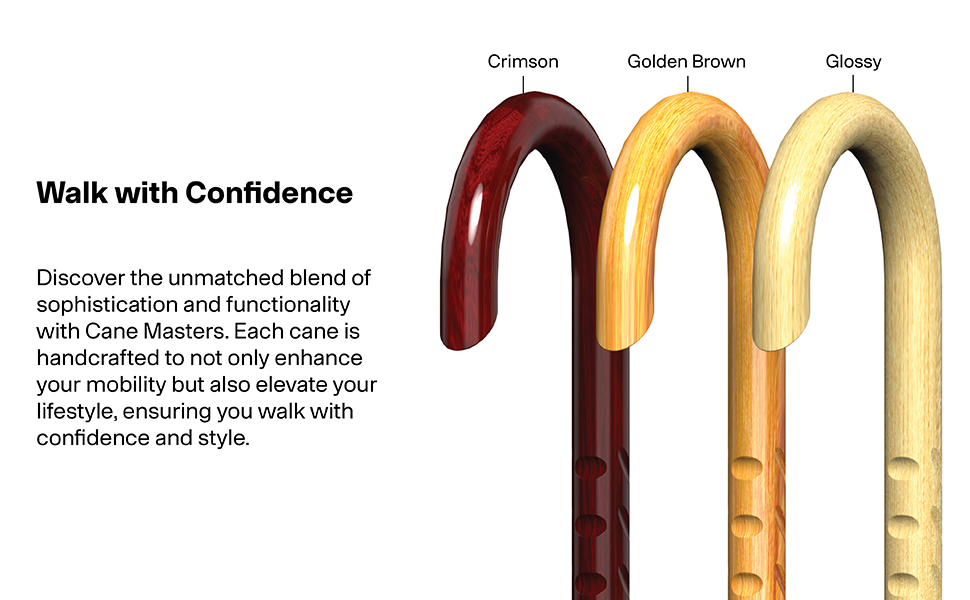 Cane Masters Wooden Personal Protection Walking Cane