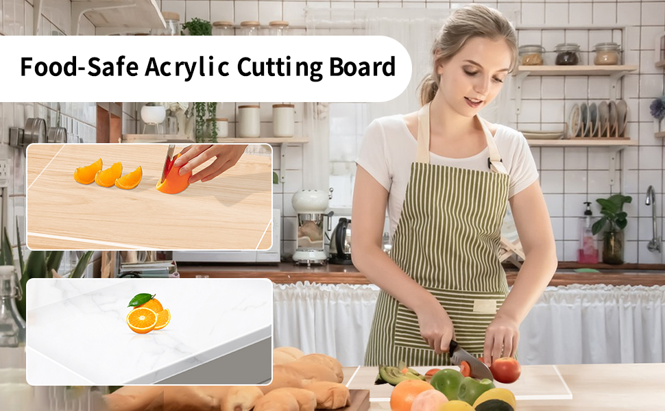 Pakproly Acrylic Cutting Boards for Kitchen Counter, New