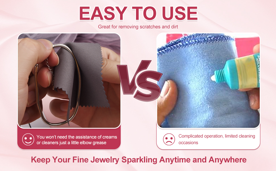 Work great for cleaning and polishing silver jewelry, silver flute, silverware, etc. 