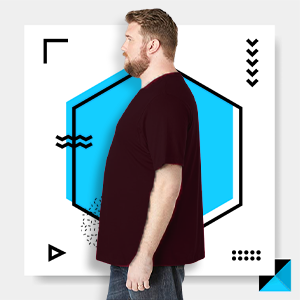 KingSize Men's Big & Tall Shrink-Less Lightweight Pocket Crewneck T-Shirt