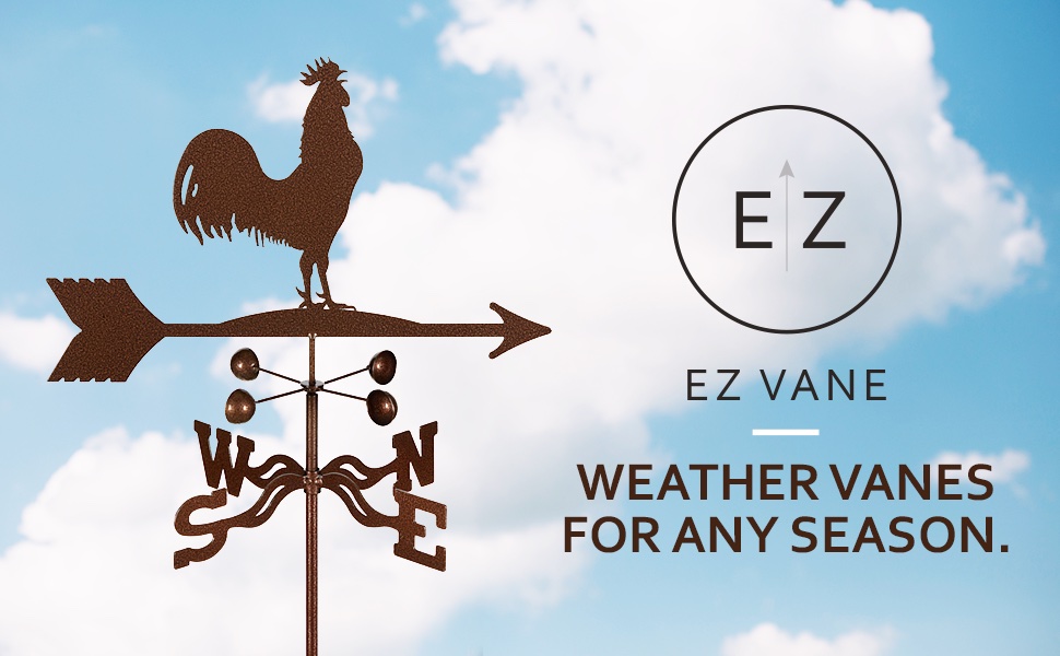EZ Vane Steel Birdhouse Weathervane 80” Height, Includes