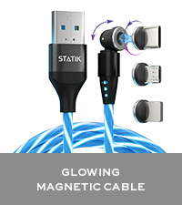 statik charging cable led magnetic charging cable terasako