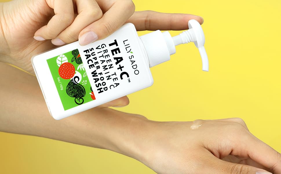 lily sado tea and c antioxidant cleanser for all skin types