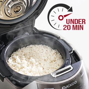 cuckoo rice cooker turbo mode under 20 minutes ready