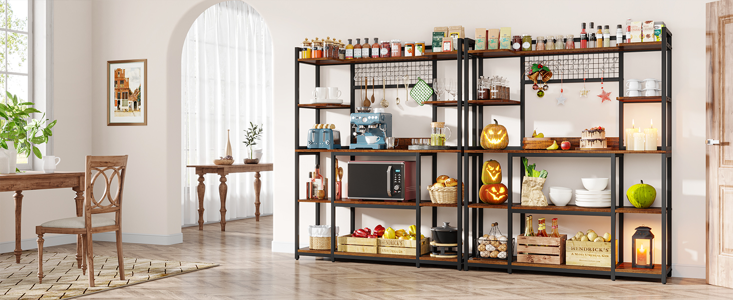 Freestanding Kitchen Stand, Coffee Bar Station