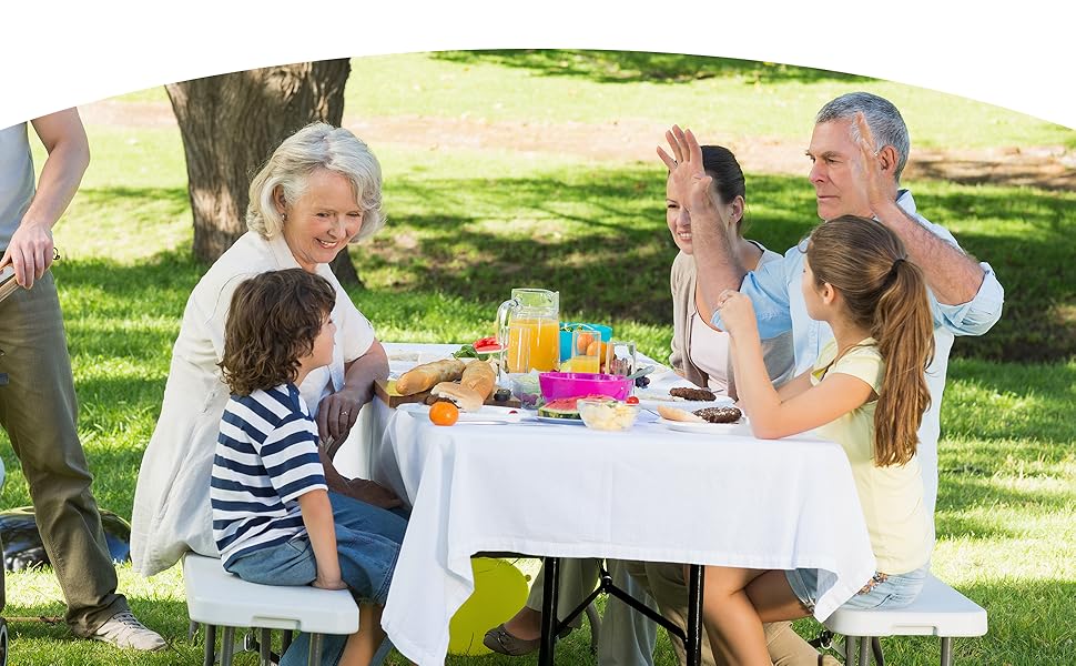 6ft balck folding table
