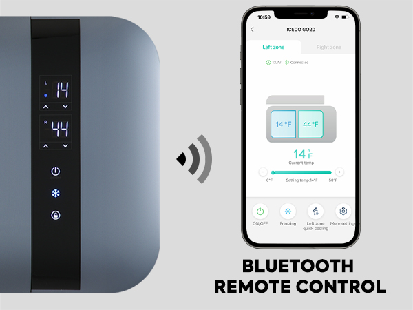 Amazon.com: ICECO GO20 20Liter 12V Refrigerator, Dual Zone