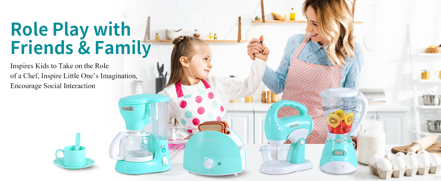 toy mixer and blender for kids coffee machine toy kids toaster and blender play set