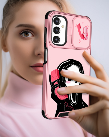 Qerrassa for Samsung A15 Phone Case - Compatible with Magsafe Ring Holder & Camera Cover Cute Cartoon for Samsung Galaxy A15 Phone Case for Women Kawaii Funny Shockproof for Samsung A15 Case, Maliao 16 3