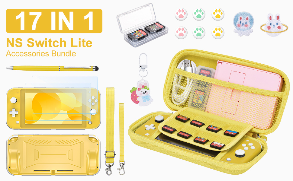 NS Switch Lite Case innoAura 17 in 1 NS Switch Lite Accessories