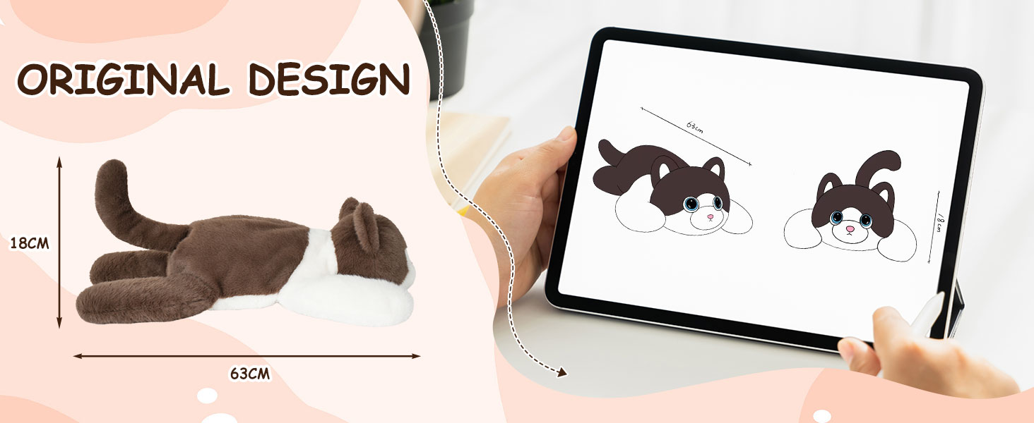 weighted cat stuffed animals for kids