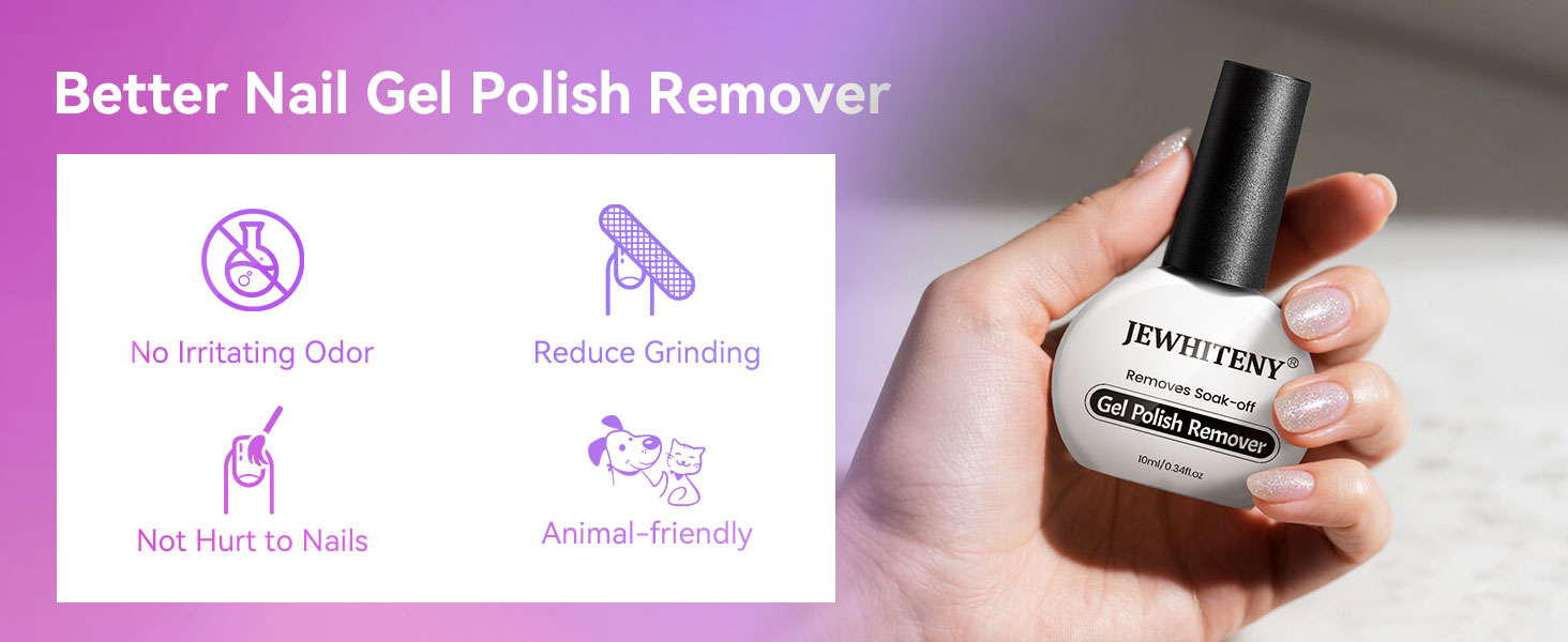 2pcs 10ml gel nail remover