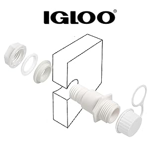Igloo Threaded Drain Plug - Exploded View