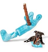 HGB Bully Stick Holder, Upgraded Nylon Dog Chew Holder for Medium, Large Breeds to Prevent Chokin...