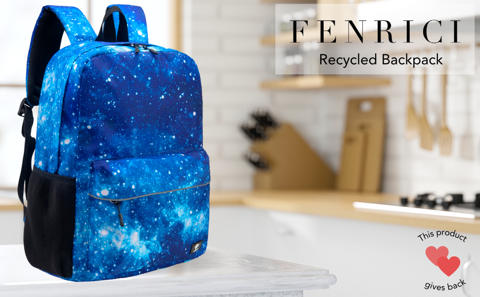 Galaxy Blue Backpack for Boys and Girls