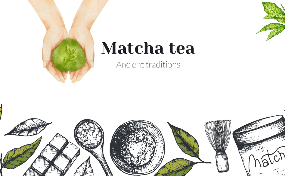 Keepaty Japanese Matcha Tea Set of 4,Matcha Whisk Set with 100 Prong