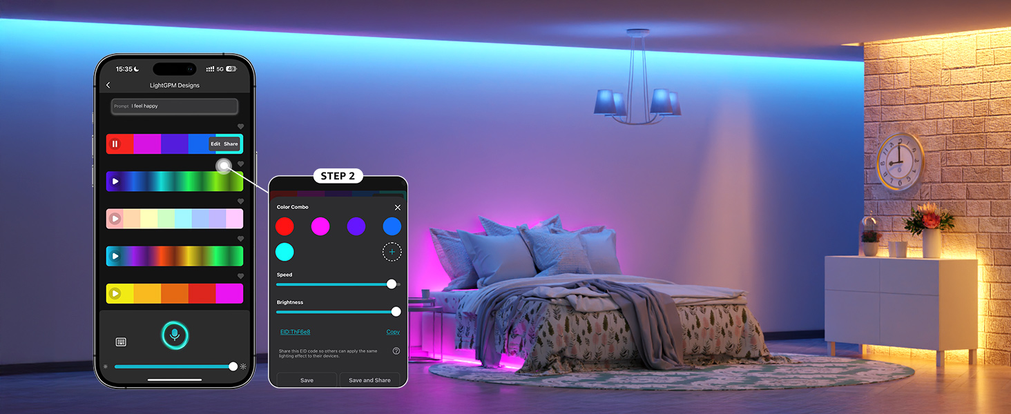 Lepro SE1 AI Smart RGB LED Strip Light Music Sync