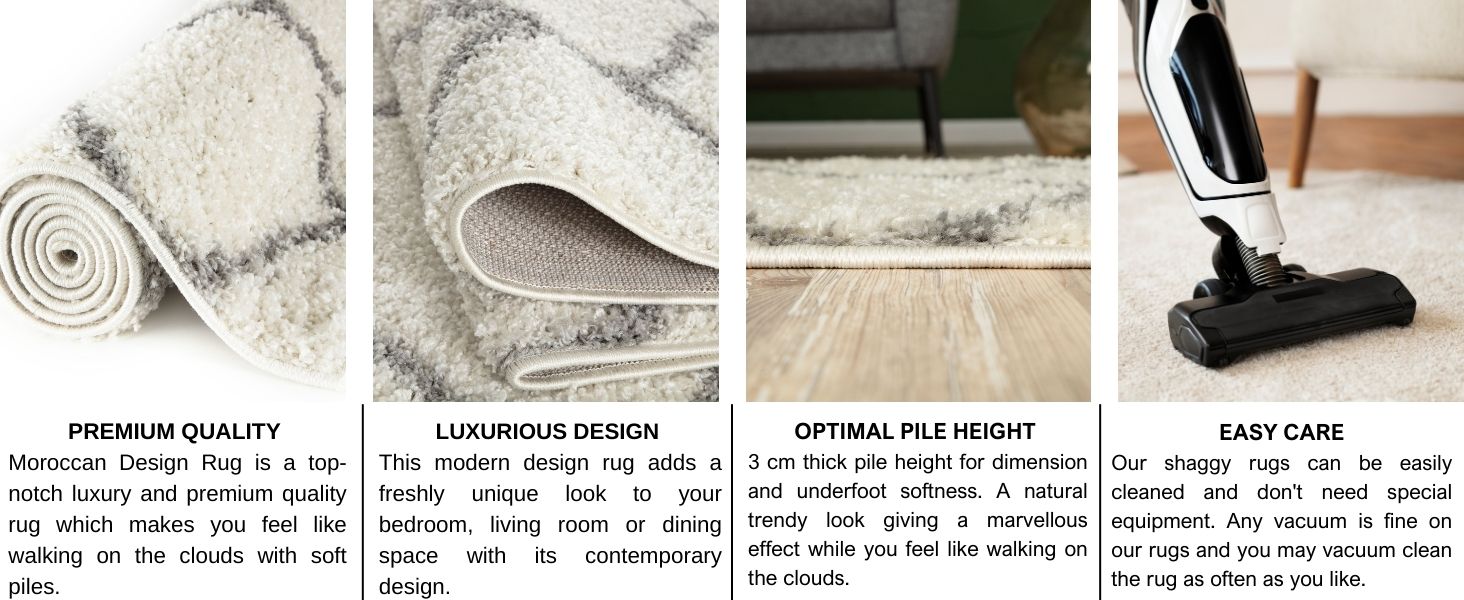 The Rugs Rug living room rug shaggy rug boho rug grey gray brown black trellis