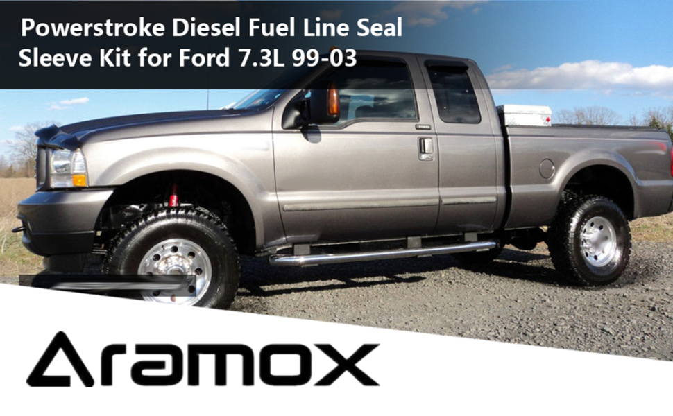 Fuel Line Seal Kit, Aramox Rubber Fuel Line Sealing Sleeve Set for 7.3L 9903