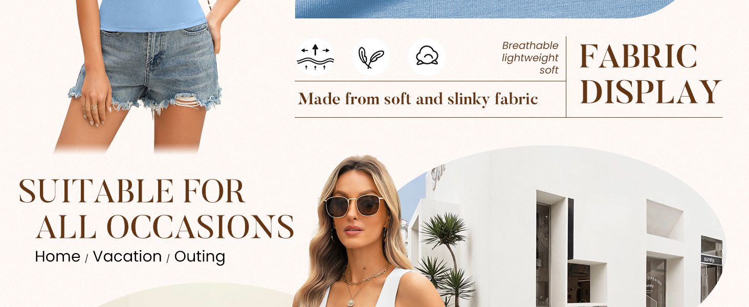 Double Lined Square Neck Tank Top