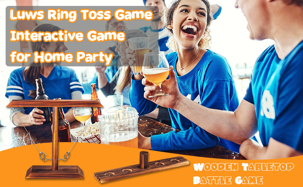 Hook and Ring Toss Games with String, Ring Toss Game for