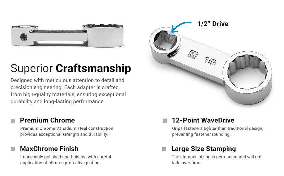 1/2&#34; Torque Adapter Set