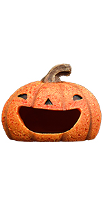 水槽 Pumpkin Amazon.com: POPETPOP Fish Tank Resin Habitat Pumpkin Cave