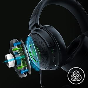 RAZER Kraken V3 Pro ワイヤレスゲーミングヘッドセット Razer Kraken V3 Pro - Bezprzewodowy zestaw słuchawkowy do