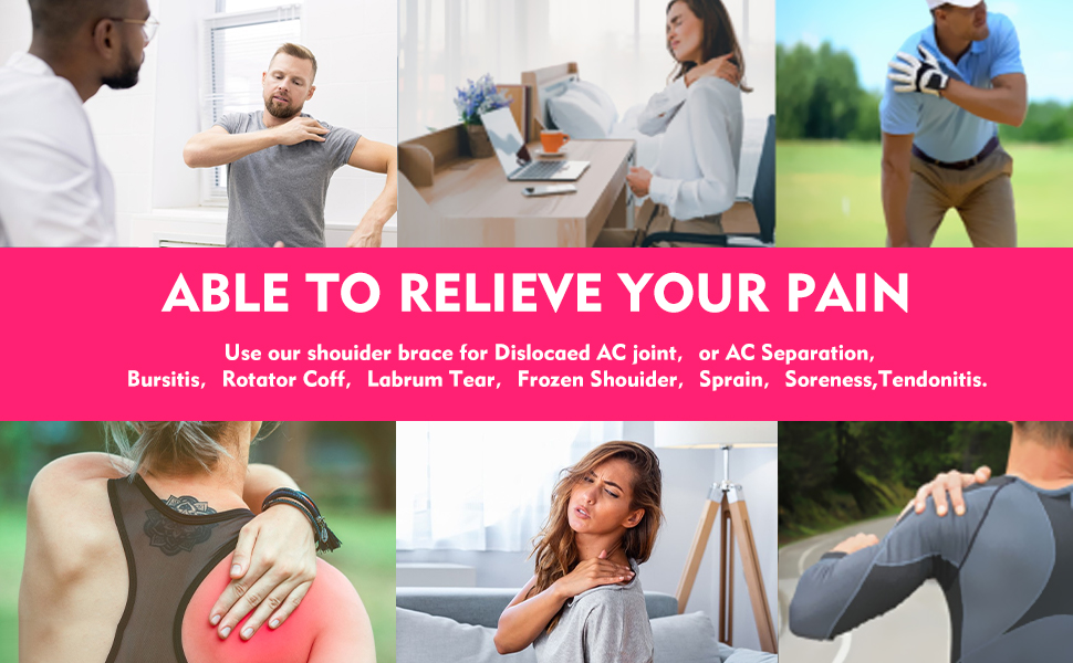 Shoulder Brace, Shoulder Brace for Men and Women, Adjustable Rotator