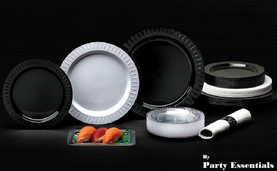 Party Essentials Elegance Quality Hard Plastic 5 x 7Inch