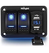 Amazon.com: Nilight - 6 Gang Rocker Switch Box SPST Toggle