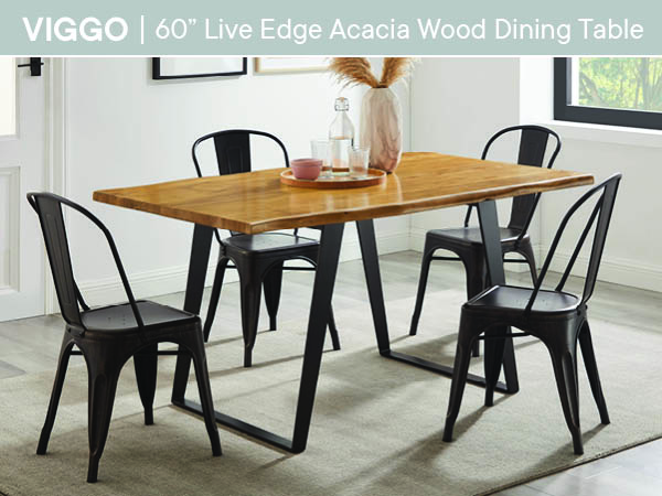 BYO TABLE D LEG 120×60 OAK Keiko Mid Century Modern Wood Dining Table – GDFStudio