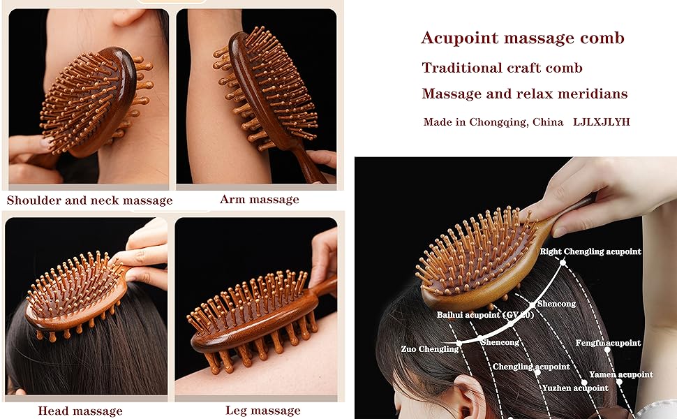 Sandalwood massage air cushion comb