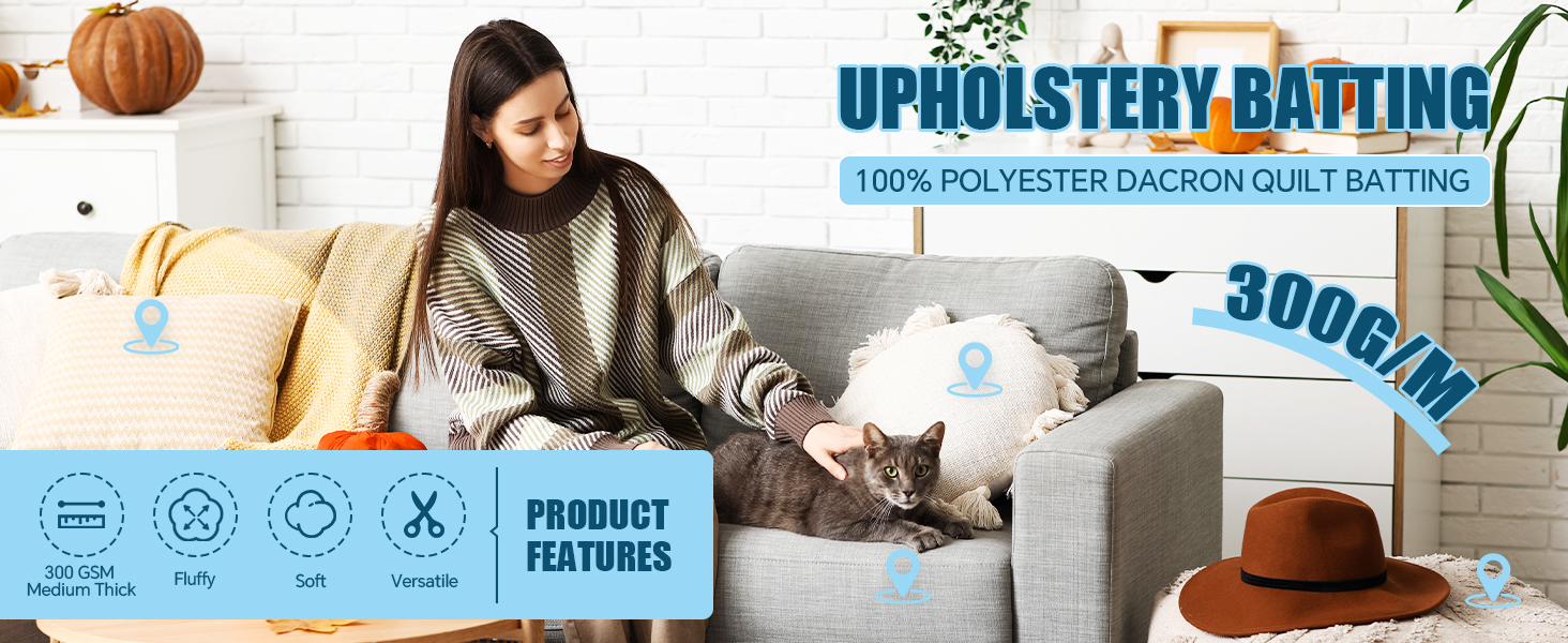 HOMBYS Thick Polyester Quilt Batting for Couch Cushion, (48 inch * 5 Yards) Protecting Furniture and Handicraft
HOMBYS 44d5fea8 0b1e 43e0 B9a3 C7522aca9a67. CR0,0,1464,600 PT0 SX1464 V1