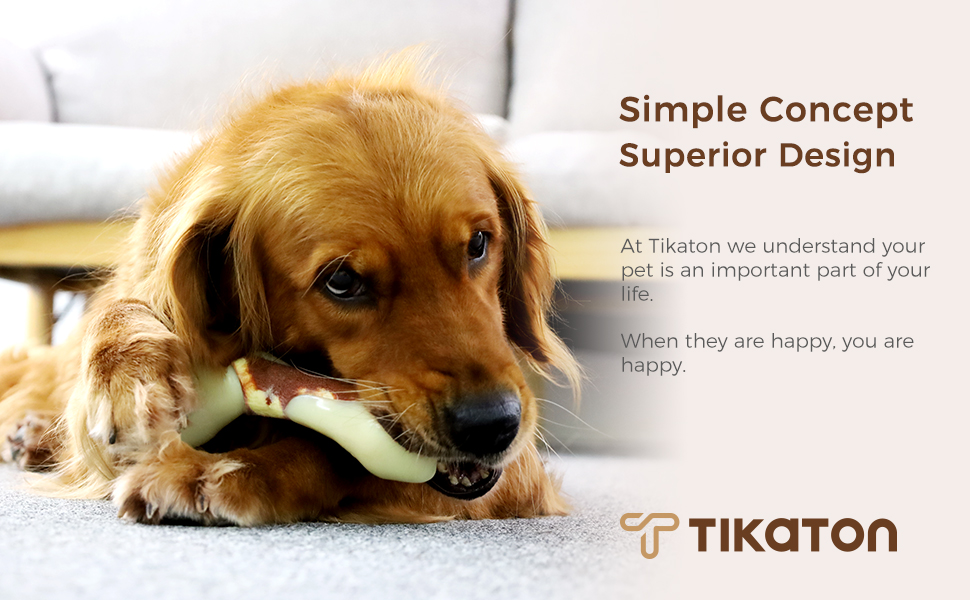 Tikaton Indestructible Dog Chew Toys for Aggressive