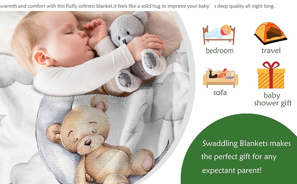 J&SBGFT Personalized Baby Blanket for Boys,Custom Baby