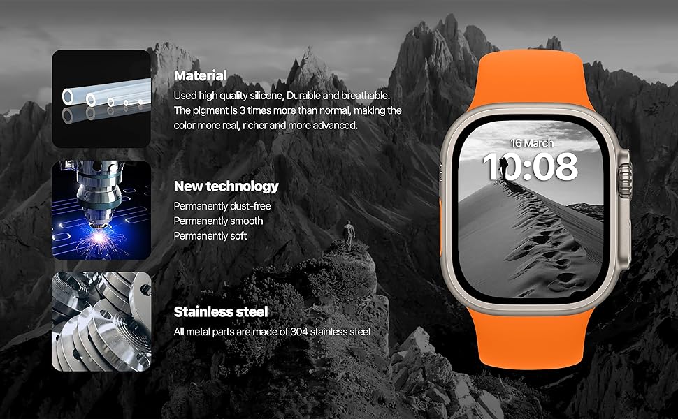 pulseira esportiva hermes nike ultra apple watch série ultra 8 7 6 5 4 3 2 1 se 49mm 45mm 44mm 41mm 40mm