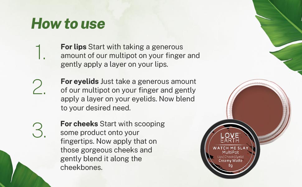 love earth, lip and cheek tint