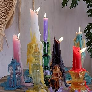キャンドル　candle drip candle plate ろうそく　オブジェ Drip Candles 25 Pack - MultiColor Drip Candles – Candlestock