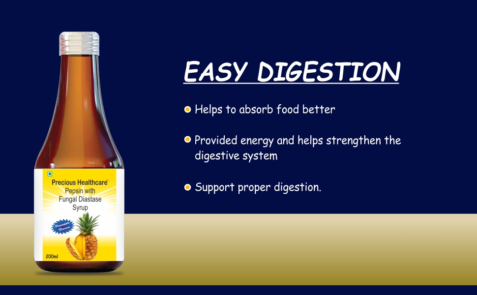 Buy Precious Health Care Enzyme Syrup with Pepsin & Fingal Diastase 600