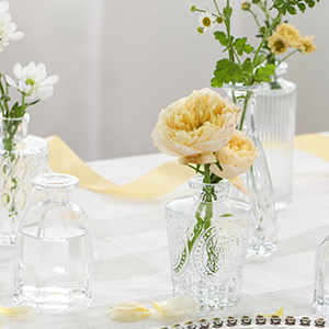 CUCUMI Glass Bud Vases Set of 12, Small ... 13 CUCUMI