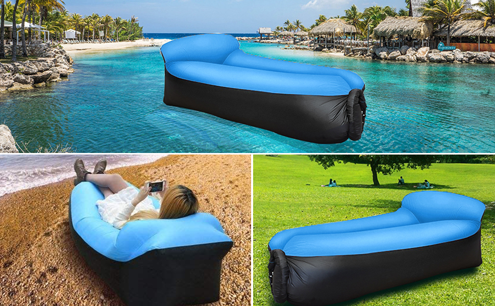 Inflatable Lounger, Portable Air Sofa Inflatable Air Lounger Inflatable