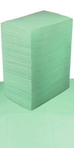 Disposable Dental Bibs green
