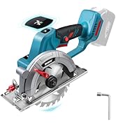 ZUYIYI 6 Inch Cordless Mini Circular Saw for Makita 18V Battery(Not Inclued), 12000RPM 2