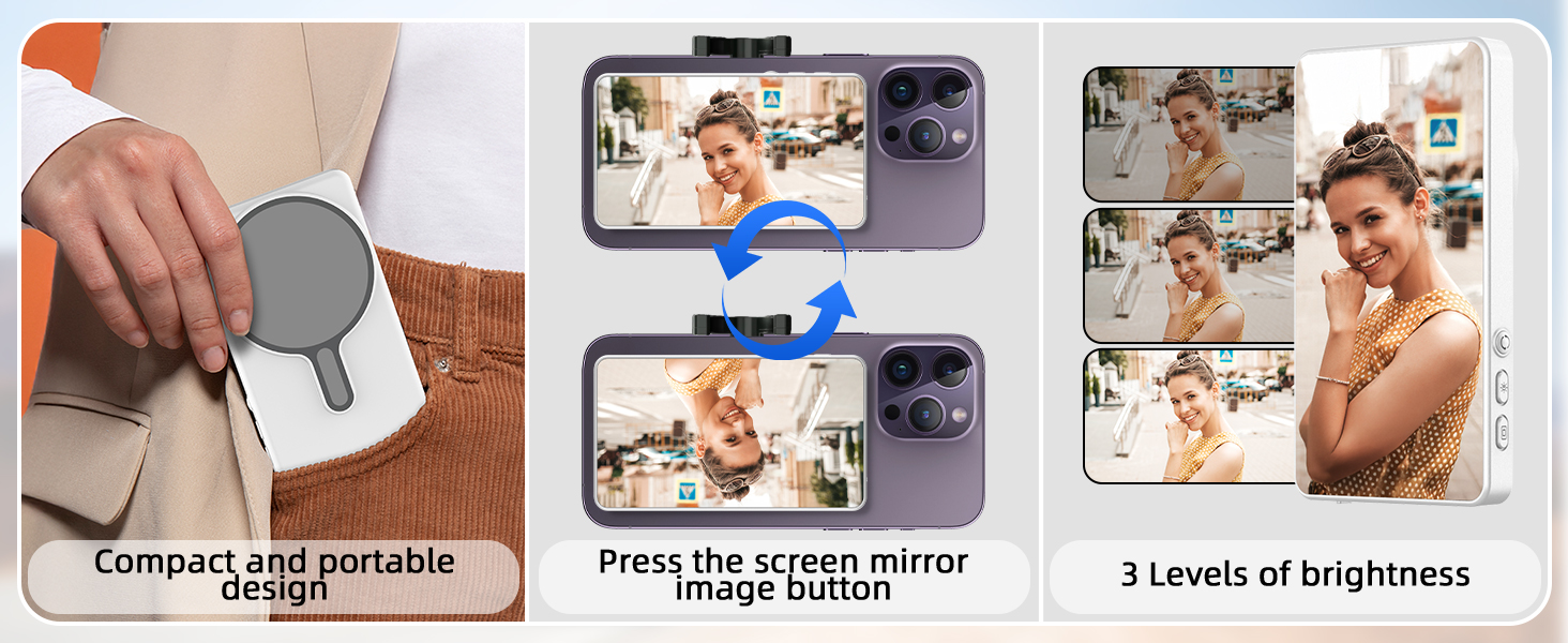 phone vlog selfie monitor screen