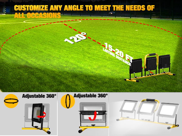 led work light with stand